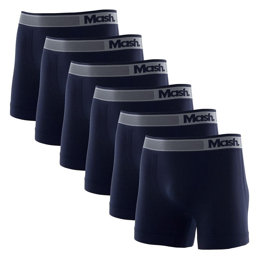 Kit 6 Cuecas Boxer Mash Microfibra Sem Costura 710.01 em Oferta na Shopee