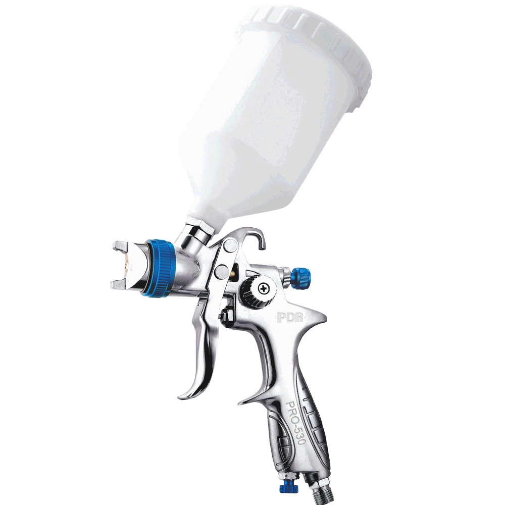 Pistola Pintura Pneumática Funilaria Automotiva Bico 1.3mm PRO-530 PDR em Oferta na Shopee