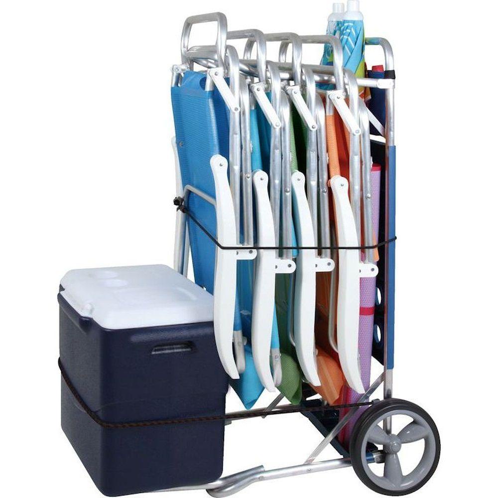 Carrinho De Praia Com Avanço Para Caixa Térmica Alumínio Mor Azul em Oferta na Shopee