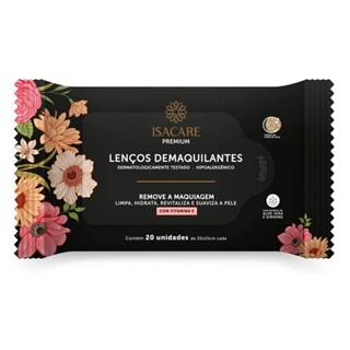 Lenços Umedecidos De Limpeza Facial Isacare 20 Unidades