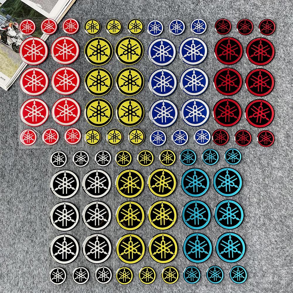 12 Peças/1 Conjunto De Adesivo De Emblema De Motocicleta Em Gel De Resina 3D Para Logotipo Yamaha Lc135 Y15zr R25 MT09 1