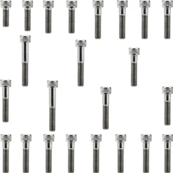 Kit parafusos Inox tampa motor lateral esquerda+direita CBX200 Strada XR200R NX200 1993 a 2003