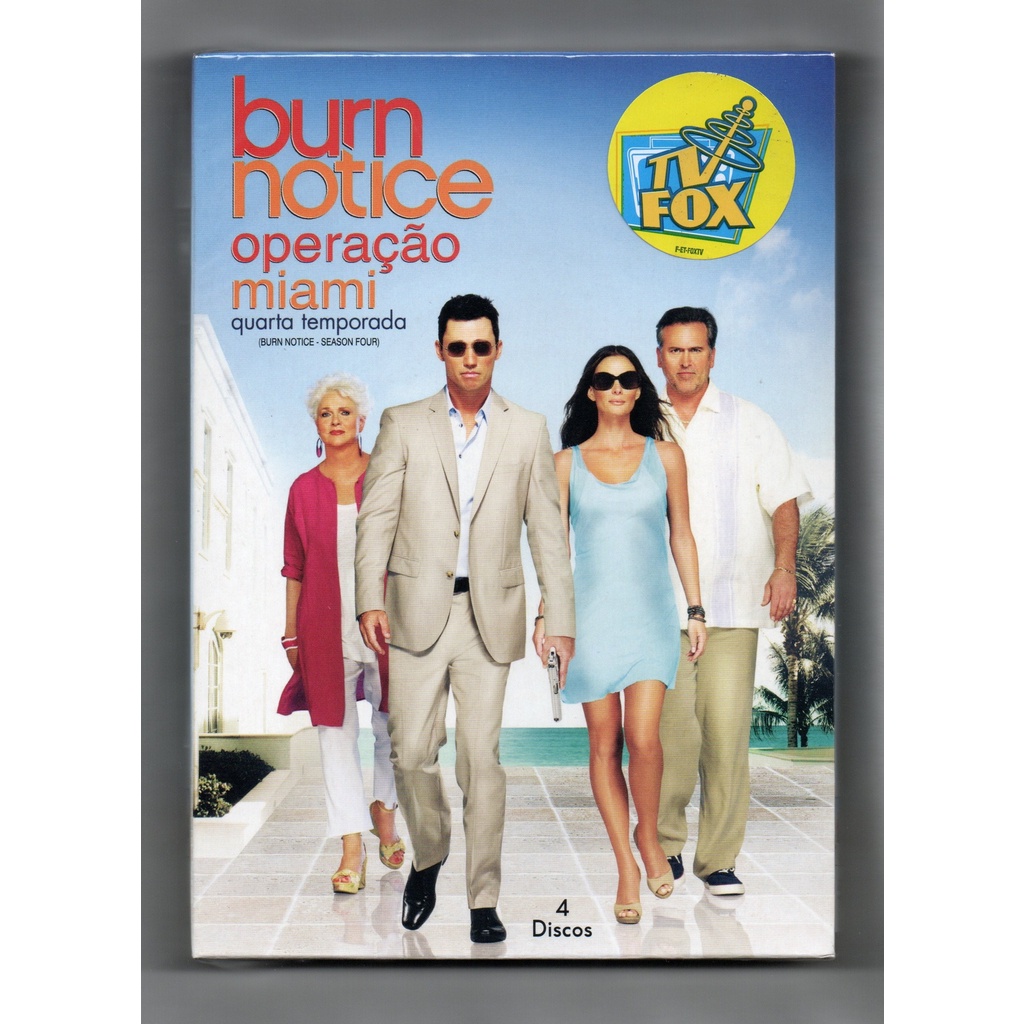 Burn Notice Operação Miami DVD Quádruplo 4ªTemporada