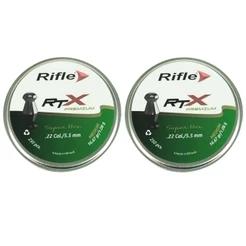 2x Chumbinho/Carabina 5.5mm 250un Rifle Premium RTX 16.67gr