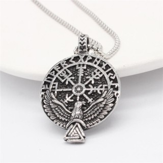 Viking Nórdico Vintage Moda Hip Hop Punk Eagle Rune Pingente Colar De Jóias Para Homens Acessórios De Festa