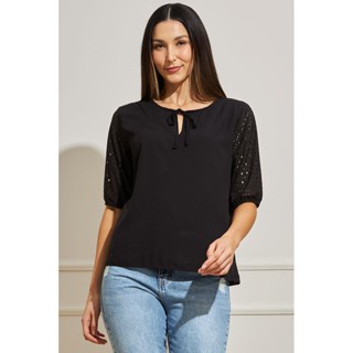 Blusa Feminina Manga Laise