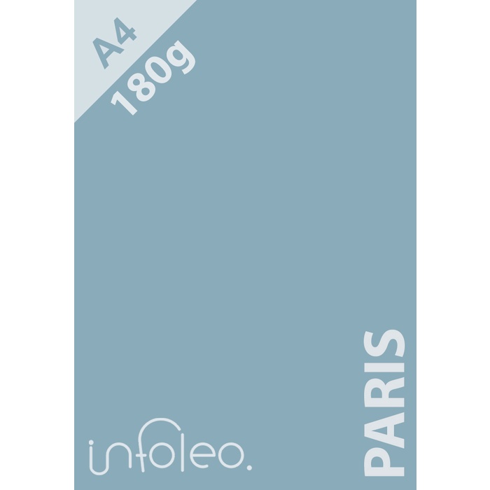 Papel Color Plus A4 180 gramas Paris (Azul Claro) em Oferta na Shopee