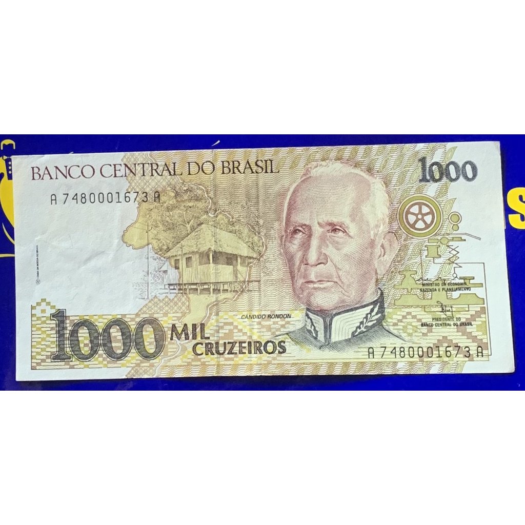 Cédula 1000 Cruzeiros  Brasil Antiga