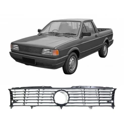 Grade Frontal Preta Volkswagen Saveiro Quadrada 1991/1994