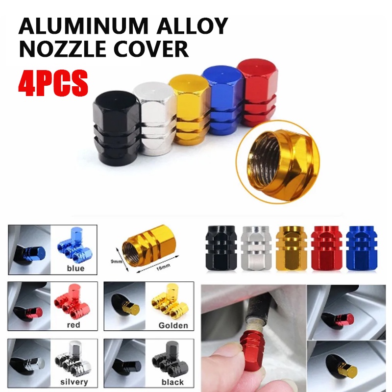 4PCS Tampas De Válvula Haste De Pneus Para Automóveis De Liga De Alumínio Aro À Prova D'água Motocicleta 4PCS Tampas De Válvula Haste De Pneus Para Automóveis De Liga De Alumínio Aro À Prova D'água Motocicleta