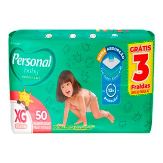 Fralda Personal Soft e Protect Hiper XG 50 Unidades
