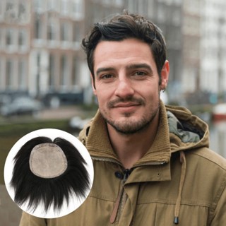 Prótese Capilar Masculina Unidade De Sistemas De Cabelo Humano Respirável Para Perucas Masculinas Cabelos Naturais