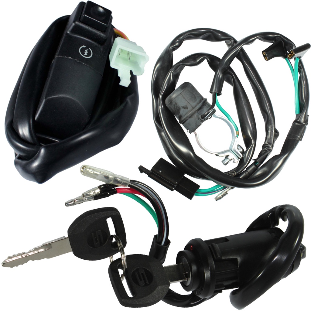 Interruptor de partida botão de emergência com chave de ignição CRF230 CRF230F 2007 a 2020