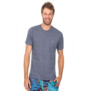 Camiseta Masculina Bordado Cinza Polo Wear Cinza Médio