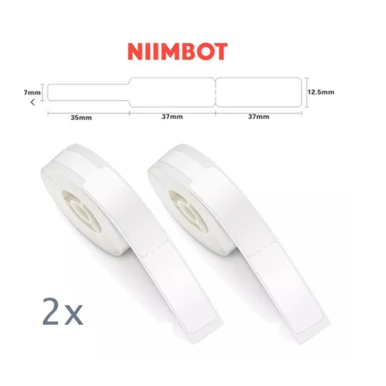 2 Rolo Etiqueta Niimbot Para Cabo Joias Oculos D110 D101 D11