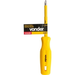 Chave Phillips 3/16x4 N.1 Cromo Vanádio haste Isolada 1000V Vonder