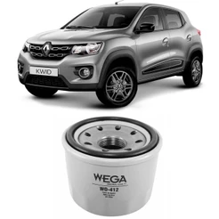 Filtro Óleo Renault Kwid 1.0 12v 2017 A 2022 Wega Wo412