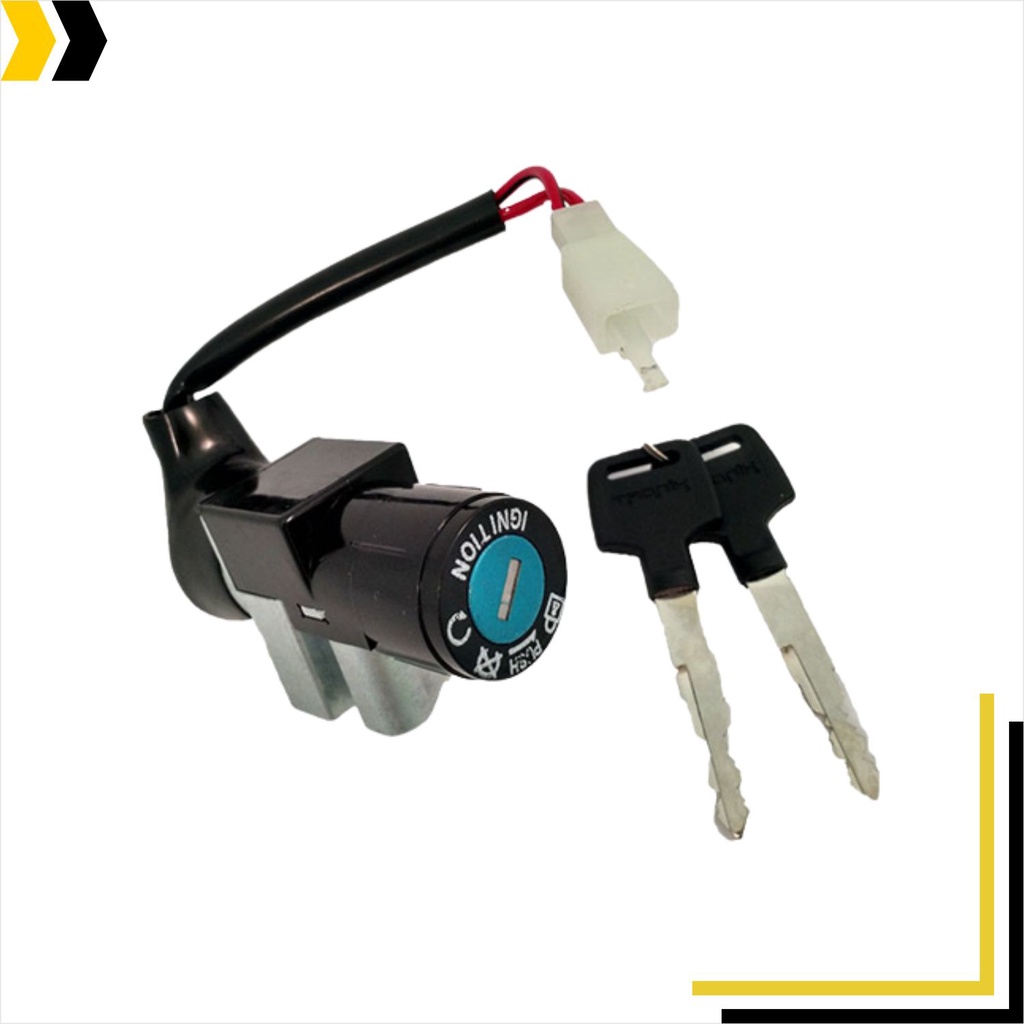 Chave Ignição Miolo Completo Com 2 Chaves Para Honda Bros 125/150 2006 a 2008 Tr