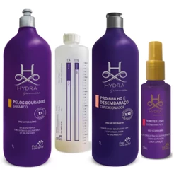 Kit Banho Profissional Pelos Dourados1L Hydra Manada Animal