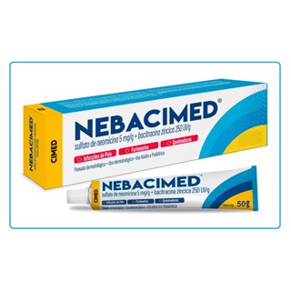Pomada Nebacimed 5mg/g + 250UI/g C/1 bisnaga 50g - Cimed