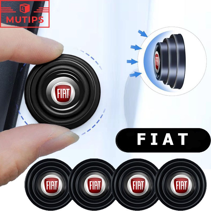 Fiat 1/4/8/12Pcs Autocolante Absorvente Anti-Choque Porta De Carro Borracha De Silicone Ruído Almofada Para Uno Toro 500 Bravo Punto Palio Argo Stilo Strada Mobi