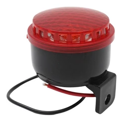 Sirene Piezo 6 Tons 12V Com LED Vermelho Para Vans Carros Marcha Ré Tech One