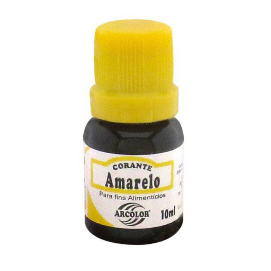 Corante Liquido Amarelo 10ml Arcolor - Rizzo Distribuidora