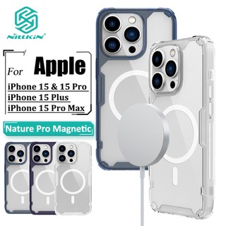 Capa Magnética Transparente Nillkin Para iPhone 15 Pro 15 Plus 15 Pro Max Nature Telefone Ultra Fina De Luxo TPU Airbag Macio À Prova De Choque em Oferta na Shopee