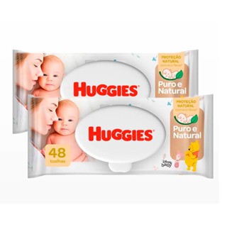 Toalha Umedecida Huggies Primeiros 100 Dias 48 Unidades | Kit com duas unidades