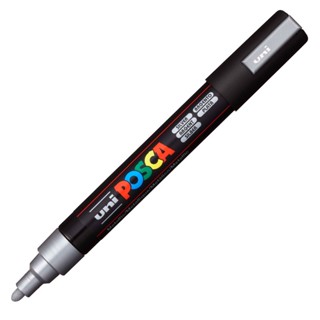 Caneta Posca PC-5M Prata Uni-Ball