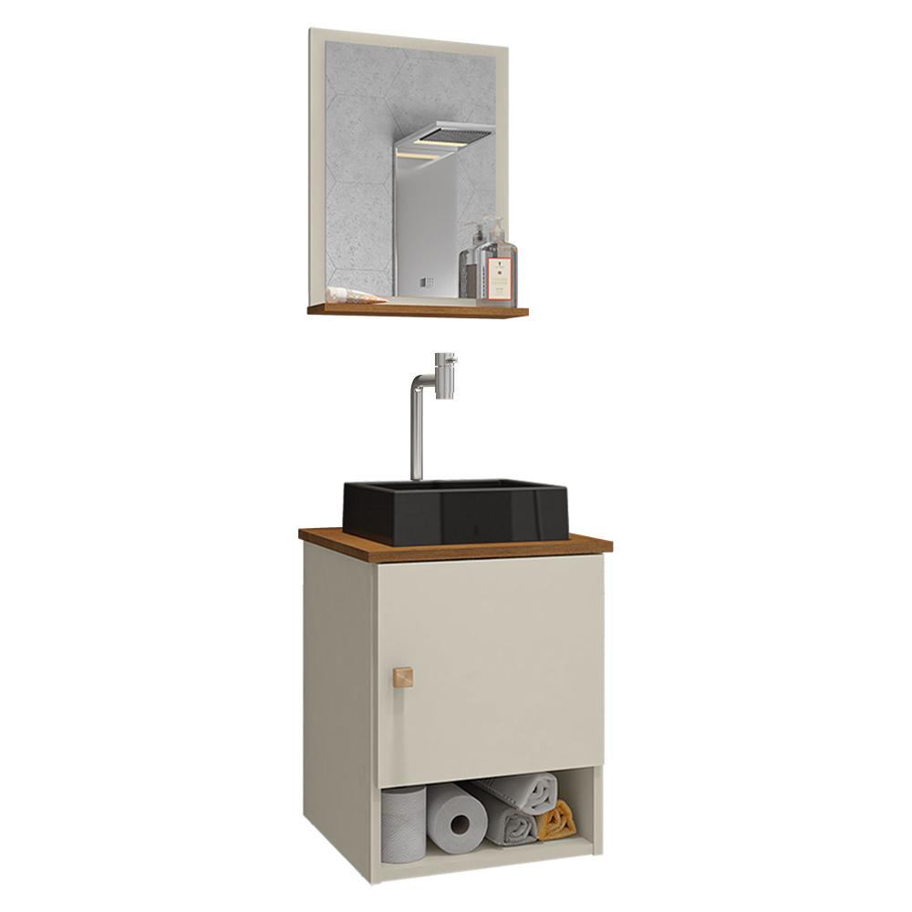 Gabinete Banheiro Lima Cuba Tulipa Pto Torn Valv Click Inox