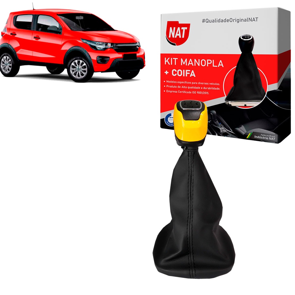 Manopla + Coifa Fiat Mobi Ano 2016 Até 2023