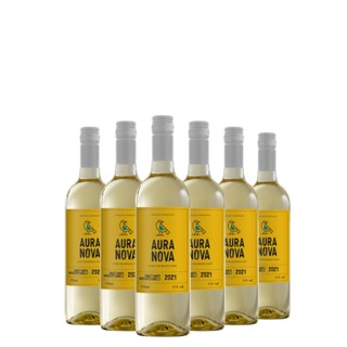Kit Vinho Branco Aura Nova Sweet White Moscato 750ml 06 Unidades