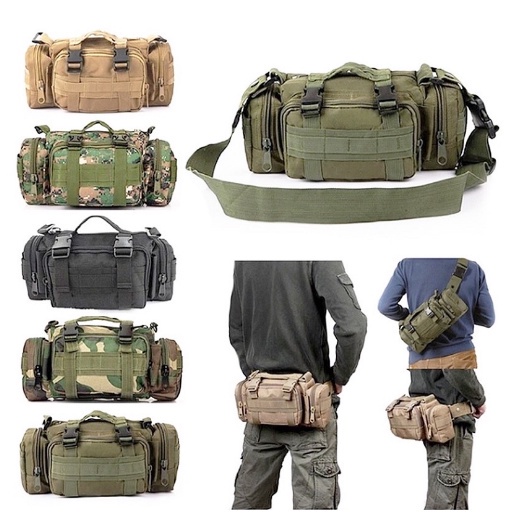 Pochete  Casual Bolsa de Cintura e Transversal Esportiva modular 1438-7