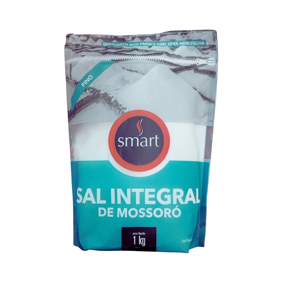 Sal Integral de Mossoró Fino 1kg - Smart