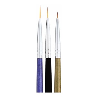 Kit 3 pinceis Ultra Fino para Francesinha Decoração Manicure Unhas
