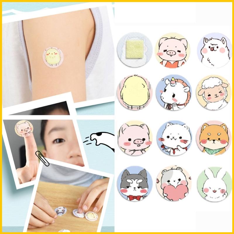 SUN 120 Peças Desenho Animado Primeiros Socorros Bandagens Redondas À Prova D Fofas Para Pele Segura Respirável