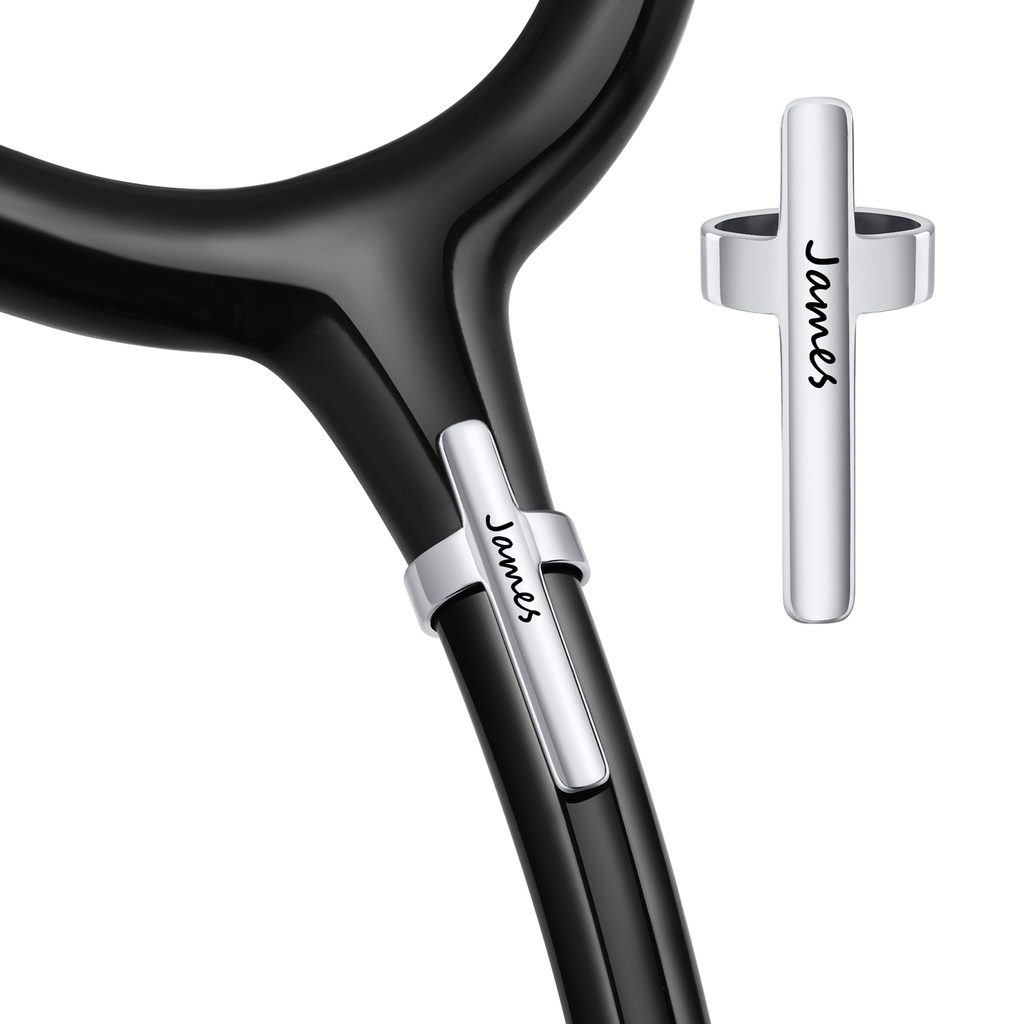 Estetoscópio Vnox Livre Nome Personalizado Pingente Cruzado , ID Acessório De Aço Inoxidável Presente Para Médicos E Enfermeiros em Oferta na Shopee