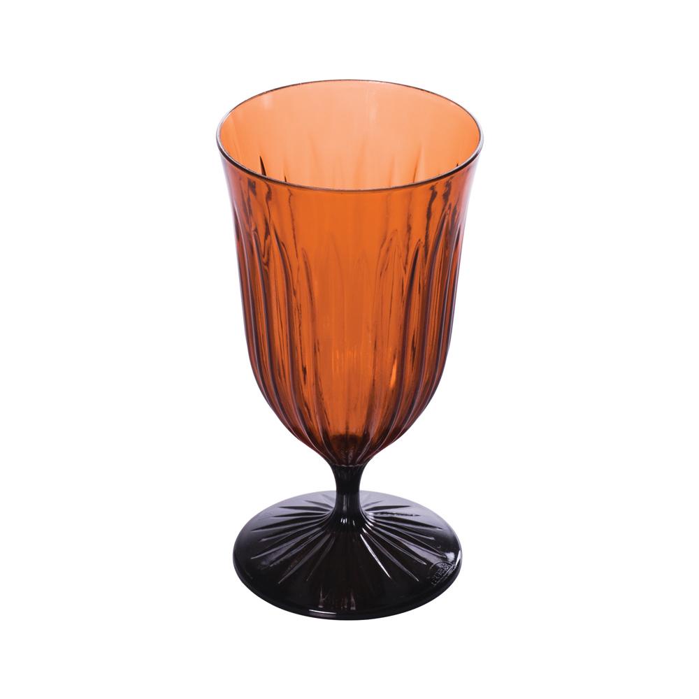 Taça Agua Lapidado 370 ml Caramelo em Oferta na Shopee