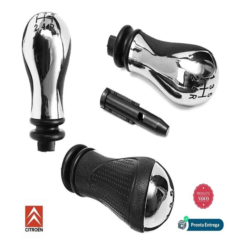 Manopla Bola com Bucha Do Cambio Xsara Picasso Cromada 2403y8