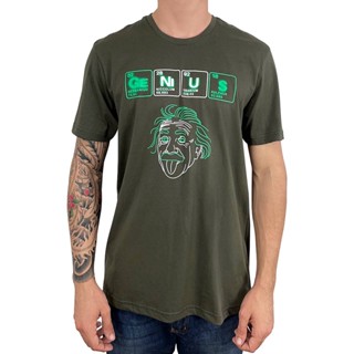 Camiseta Einstein Genius Verde
