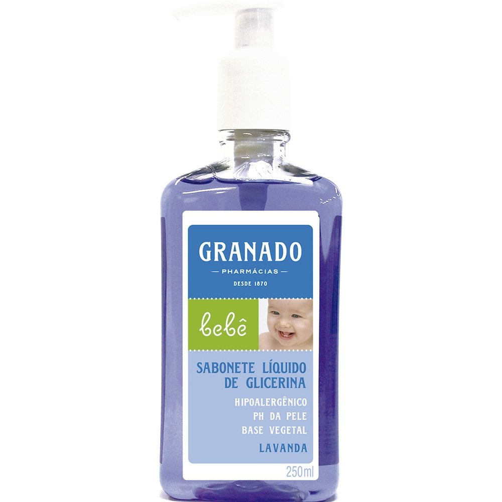 Sabonete Líquido Granado Bebê Glicerina Lavanda 250ml em Oferta na Shopee