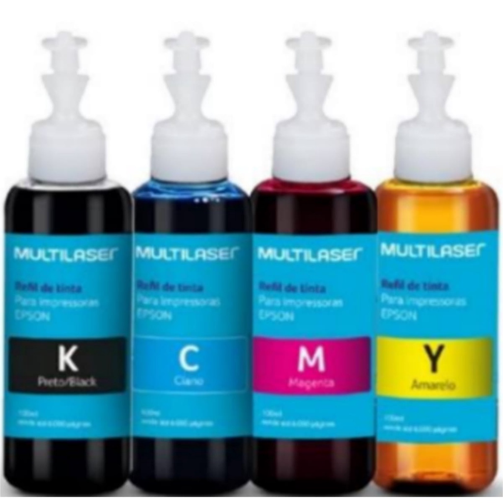 Refil de Tinta Multilaser Compativel Impressora Mega Tank G3110 G3160 G6010