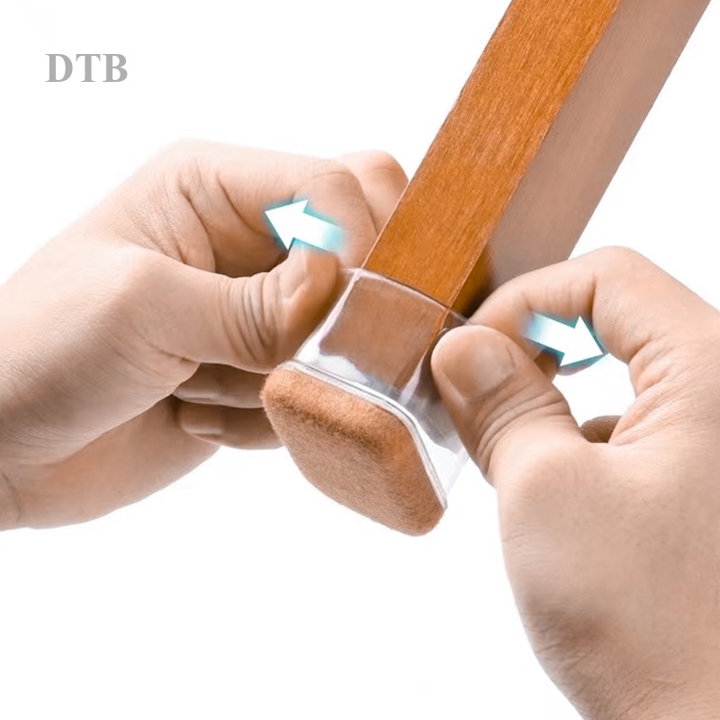 DTB Protetores De Pés De Cadeira Com Feltro De Silicone Para Proteção De Piso
