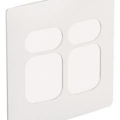 Placa 4x4 2+2 posto juntos e 1+1 posto separado Nereya Pial Legrand sal seda 663450
