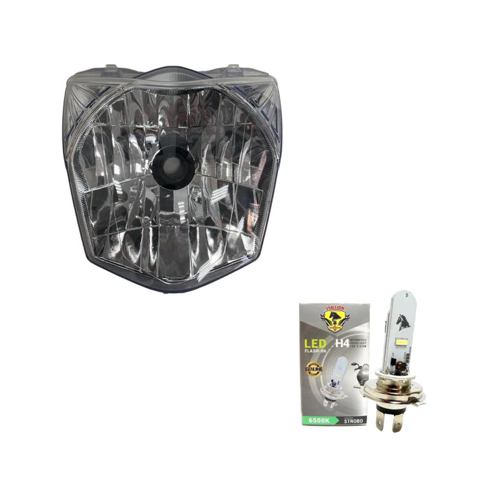 KIT Farol Bloco Optico Titan Fan Start Cargo 160 + Lampada H4 em Oferta na Shopee