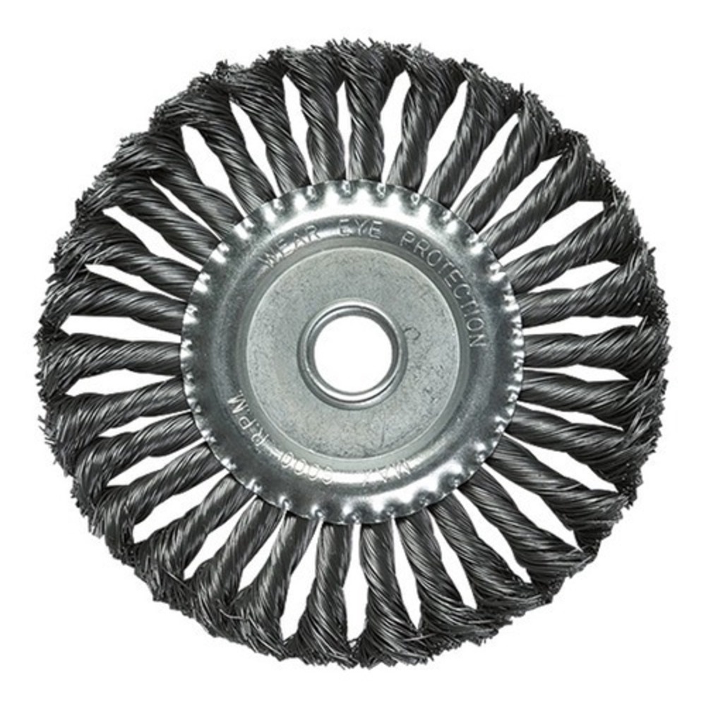 Escova Aço Carbono Circular Fio Torcido 4 100 Mm Furo 22,2Mm em Oferta na Shopee