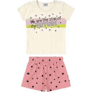 Conjunto Infantil Star Rovitex Kids Bege