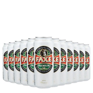 Kit Cerveja Faxe Premium Lt 500ml 12 Unidades