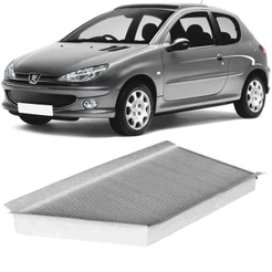 Filtro Cabine Ar Condicionado Peugeot 206 99 a 2009 Tecfil